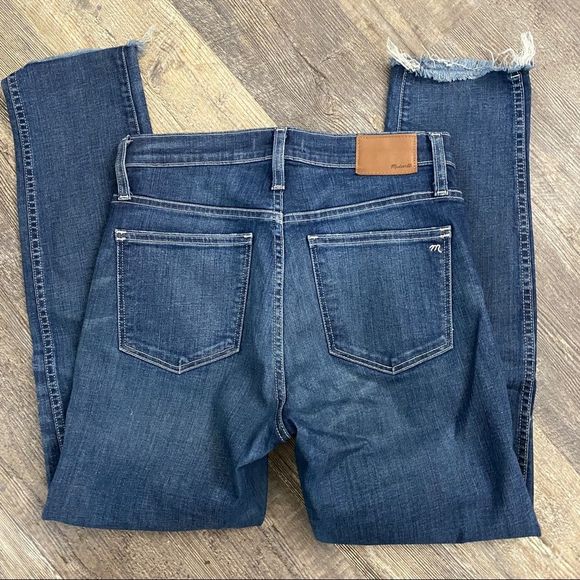 Madewell Slim Straight Raw Hem Denim Jeans 28 - Picture 4 of 4